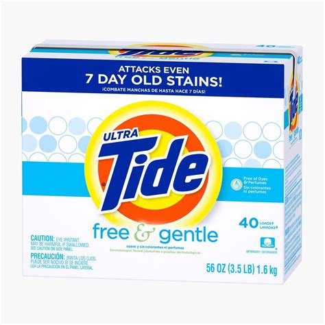 tide gentle and free powder